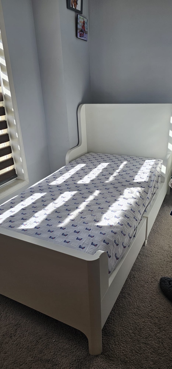 White Twin Bed Frame - photo 3