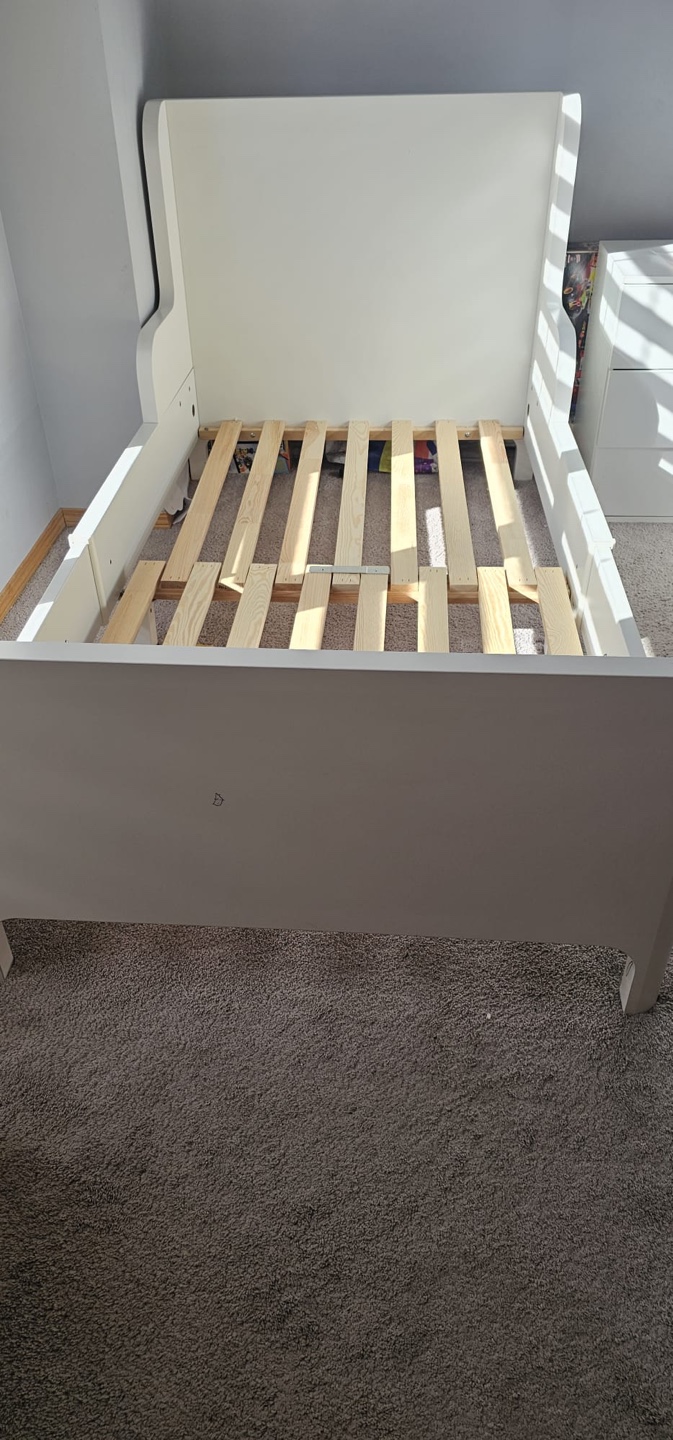 White Twin Bed Frame - photo 2
