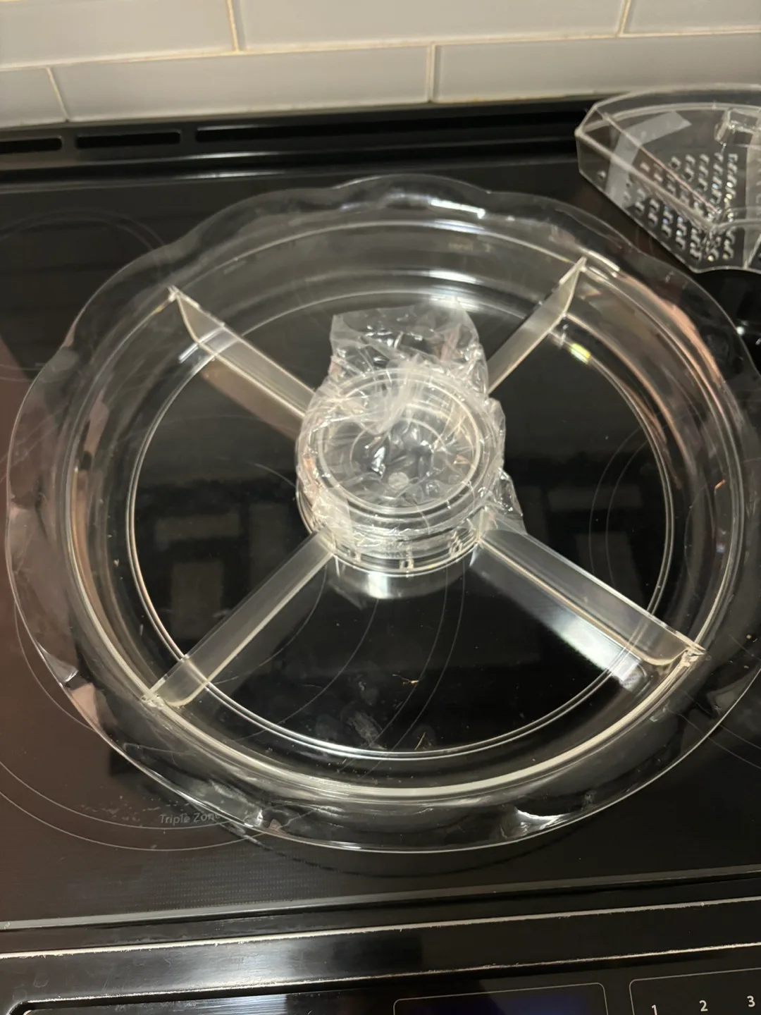 NEW Round Clear Lazy Susan Serving Tray, Large image indicator(4)