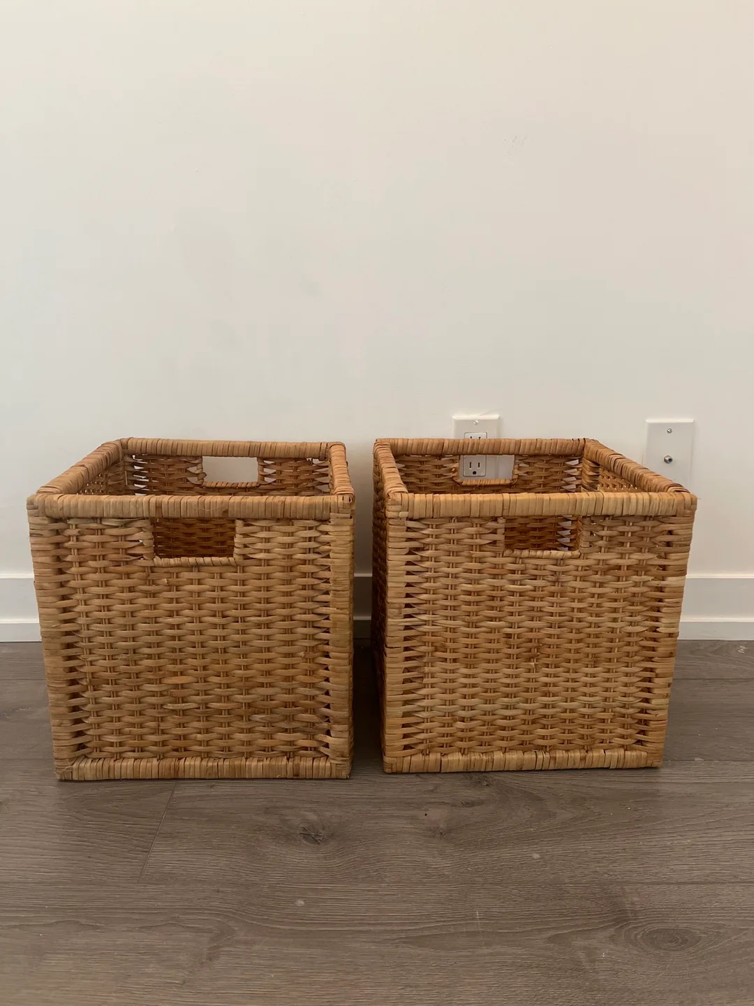 IKEA BRANÄS Rattan Storage Baskets (Set of 2) thumbnail