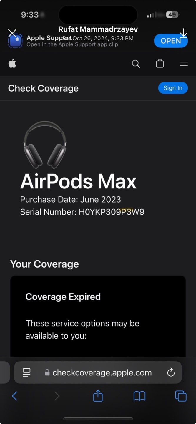 Apple AirPods Max Green Headphones - photo 3