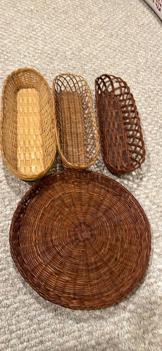 Set of 4 Wicker Baskets