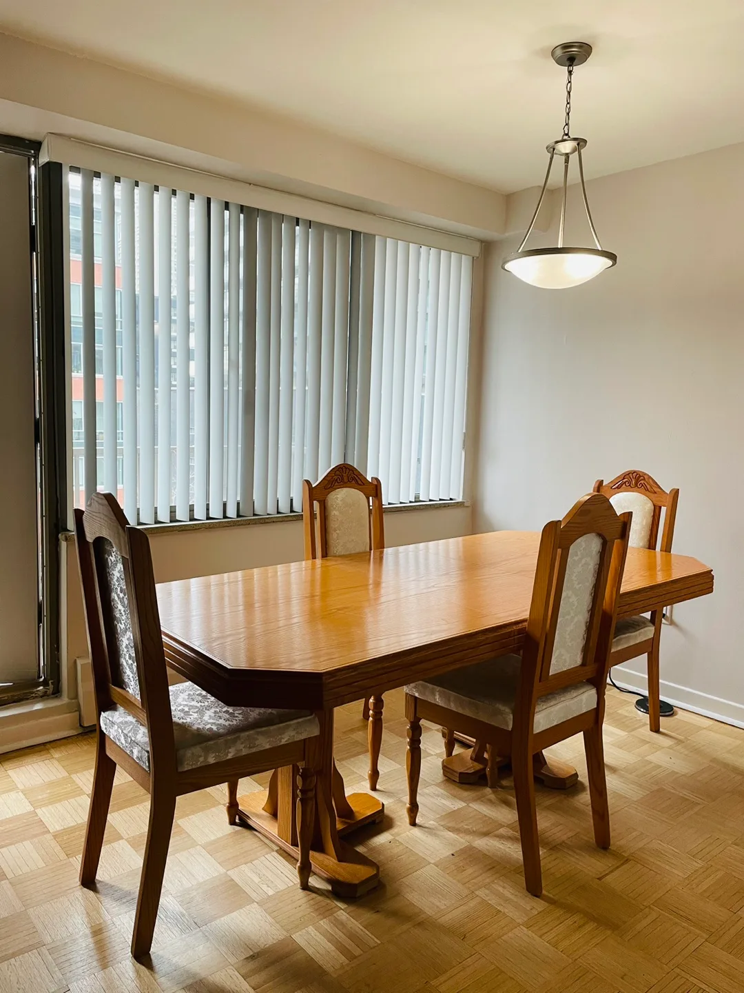 Wooden Dining Table and Chairs Set thumbnail