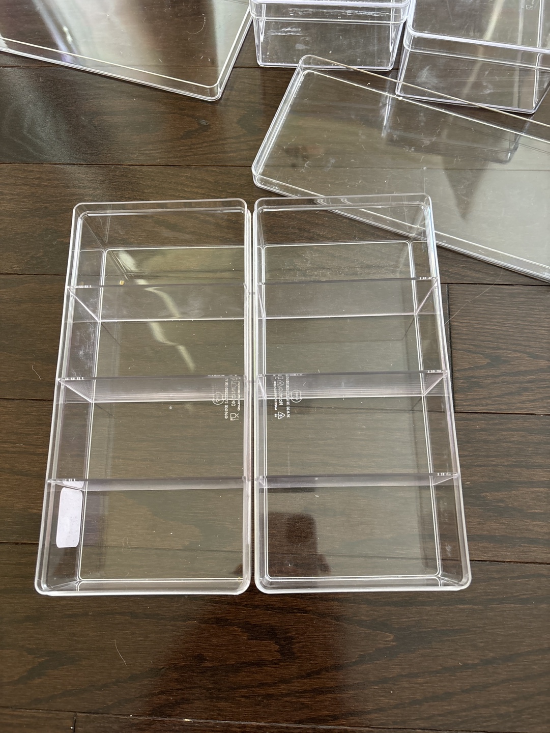 Set of 4 Clear Plastic Storage Boxes - photo 2