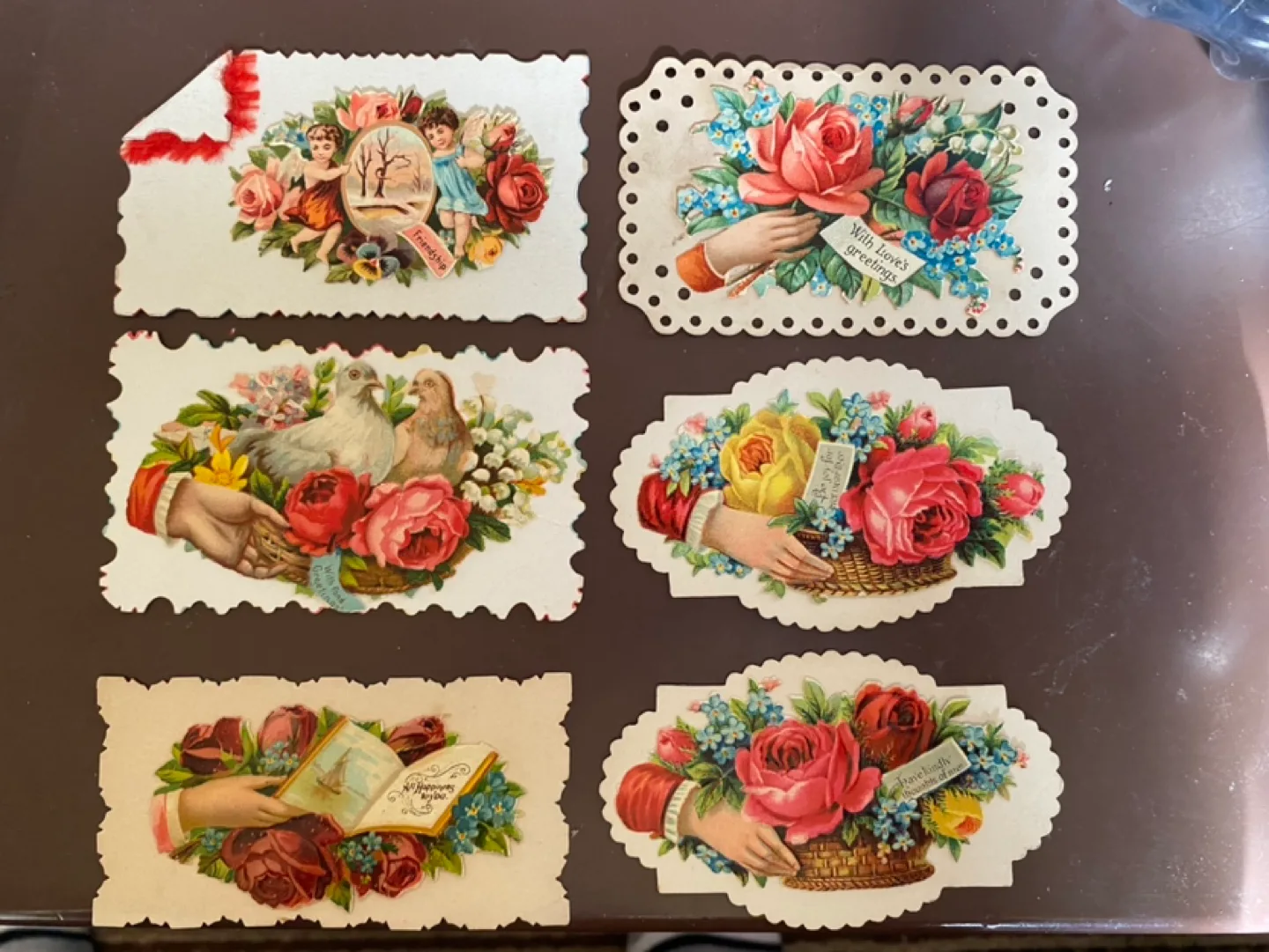 Vintage Valentine Calling Cards 1890s thumbnail