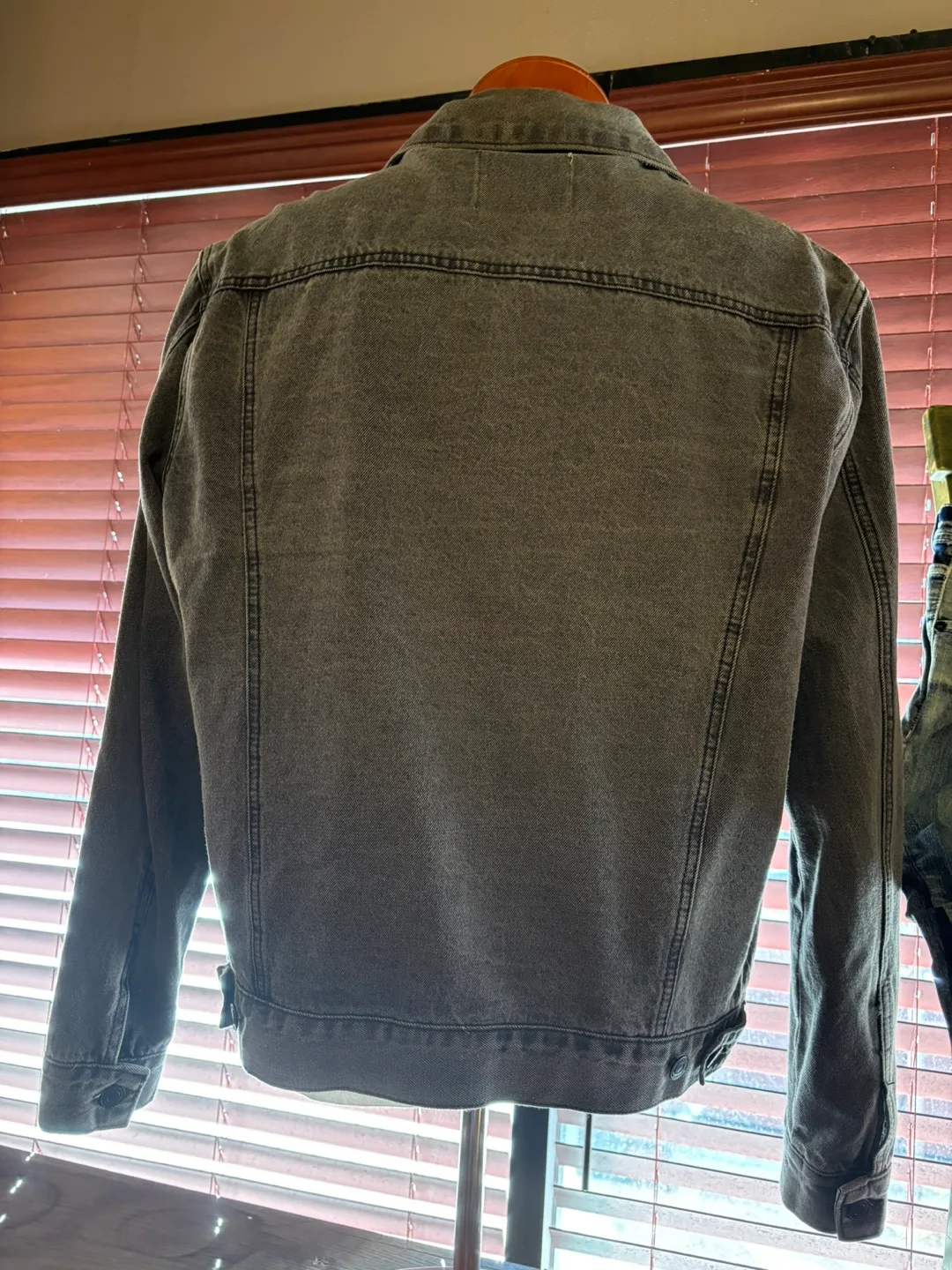 Men's Black Denim Jacket image indicator(3)