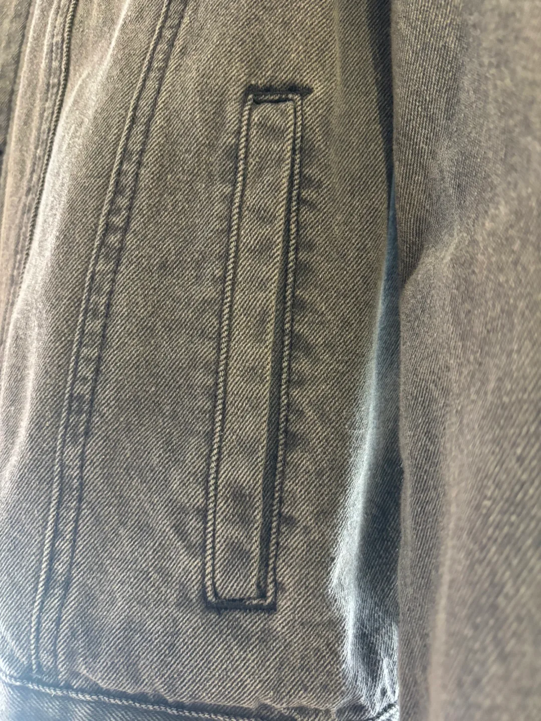 Men's Black Denim Jacket image indicator(7)