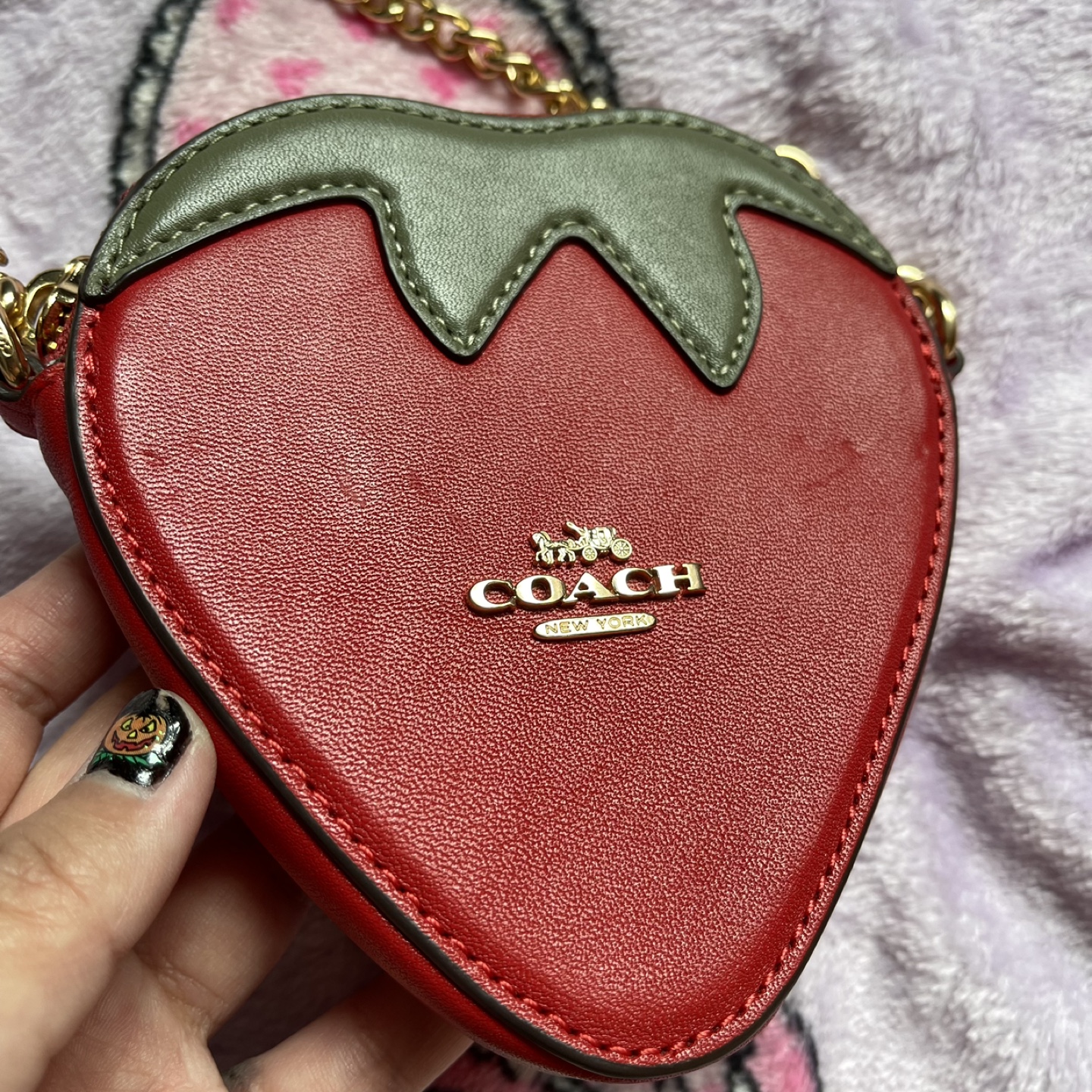 Coach Strawberry Heart Shaped Coin Purse - photo 5