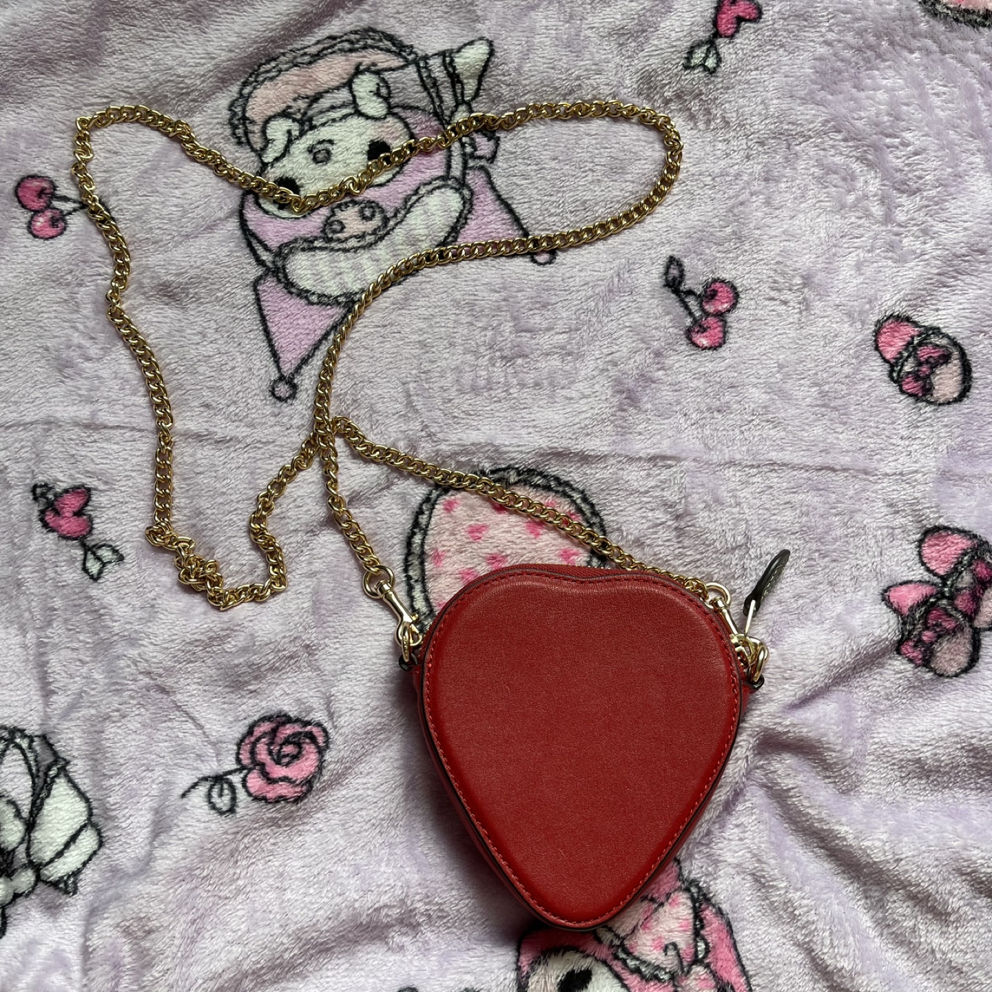 Coach Strawberry Heart Shaped Coin Purse - photo 4
