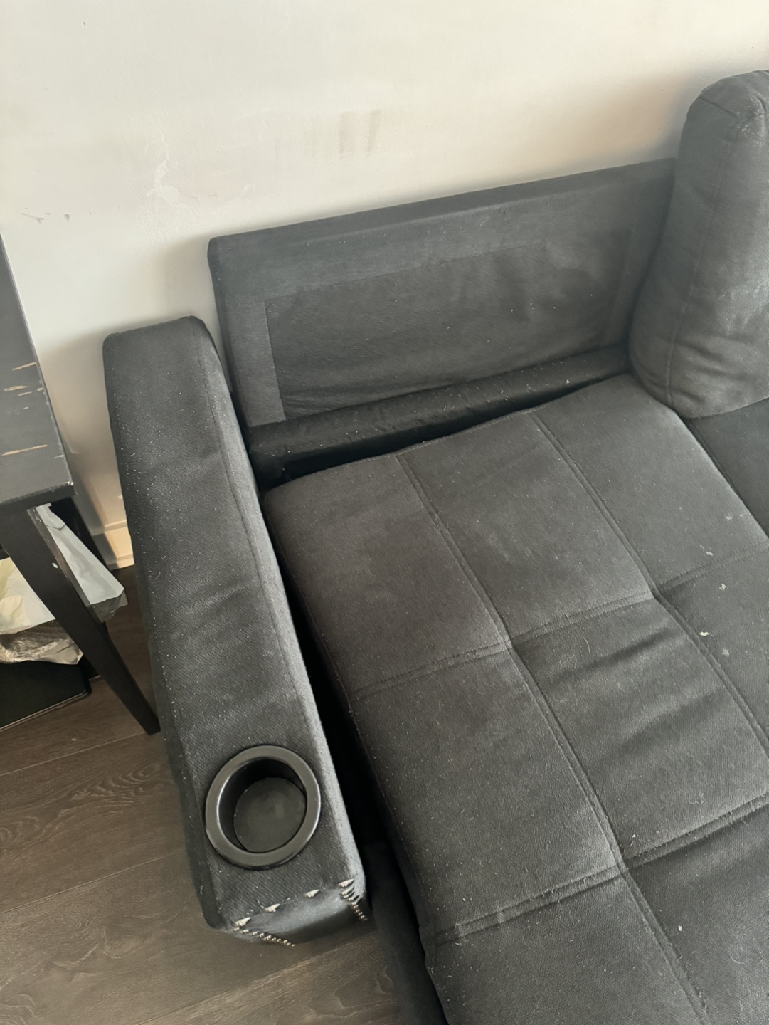 Black Sectional Sofa Bed