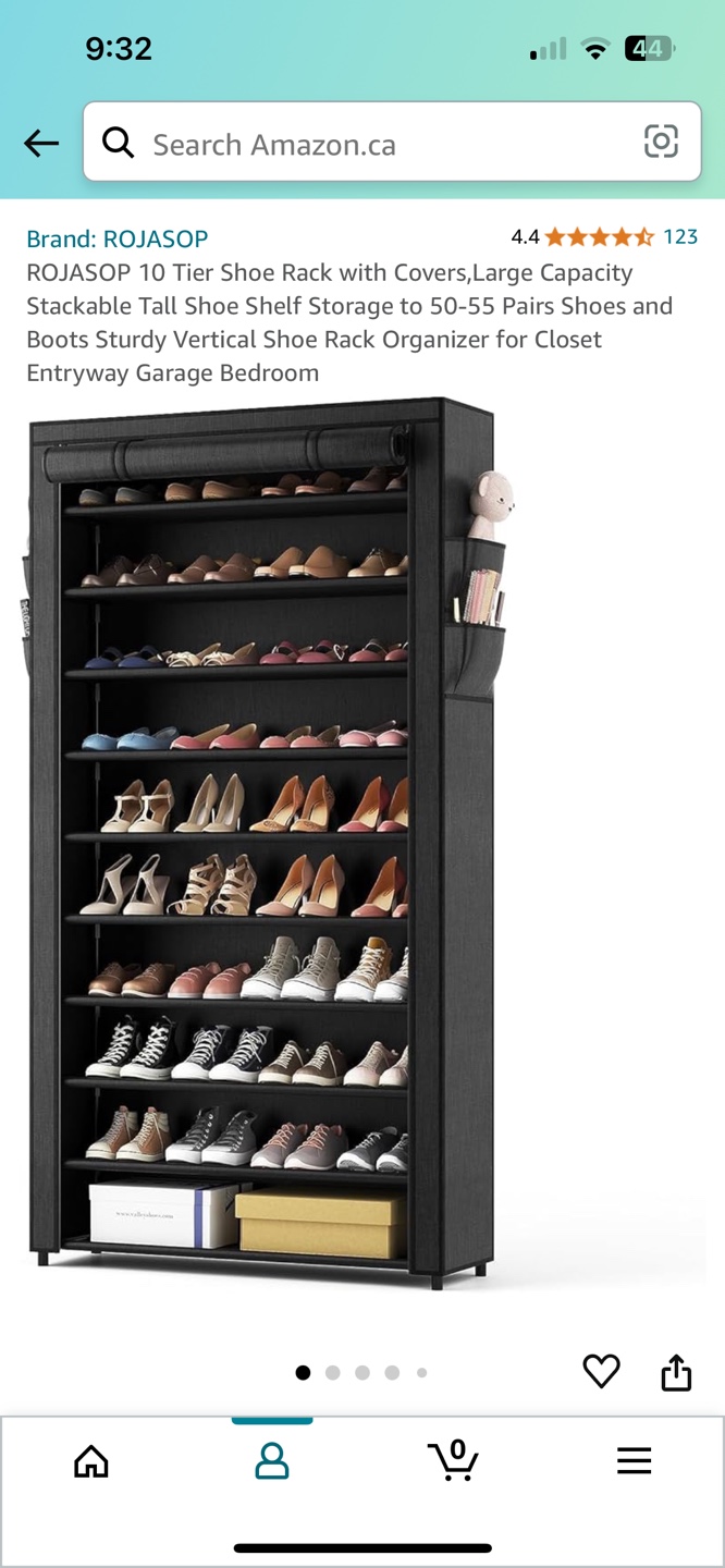 Multi-Tier Shoe Rack with Covers - photo 3