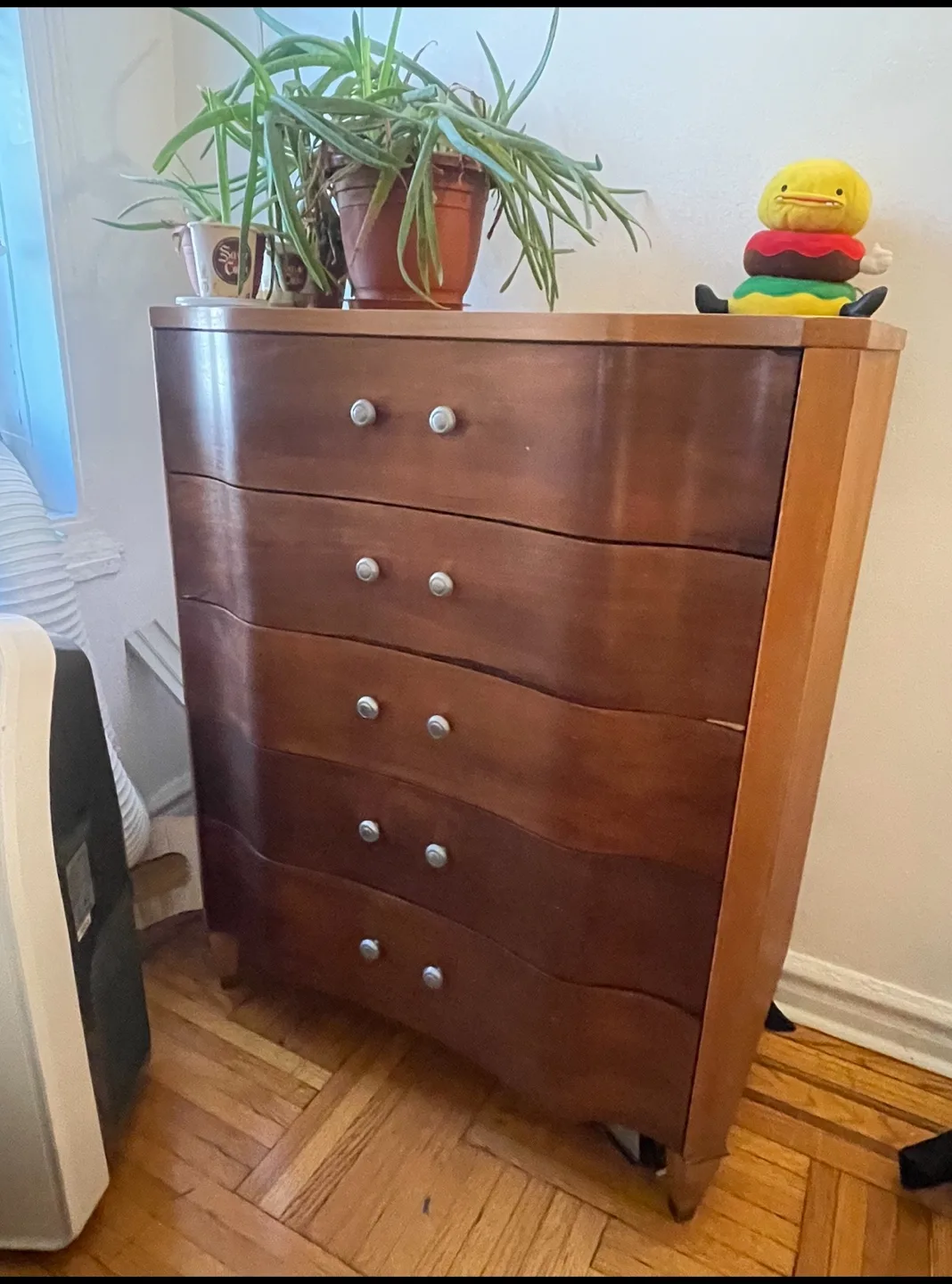 Wooden 5-Drawer Chest Dresser thumbnail