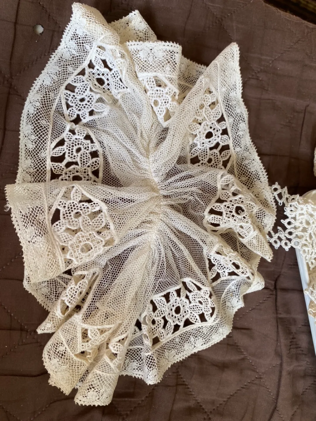 Vintage Lace Collar , Jabot for lady’s dress thumbnail