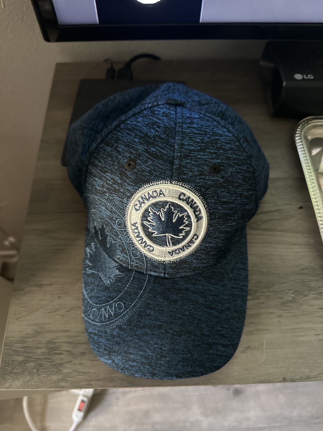 Canada Maple Leaf Blue Adjustable Hat