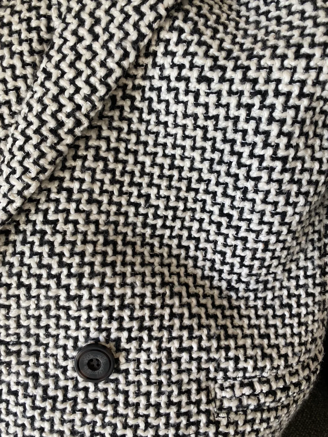 Black and White Tweed Coat image indicator(3)