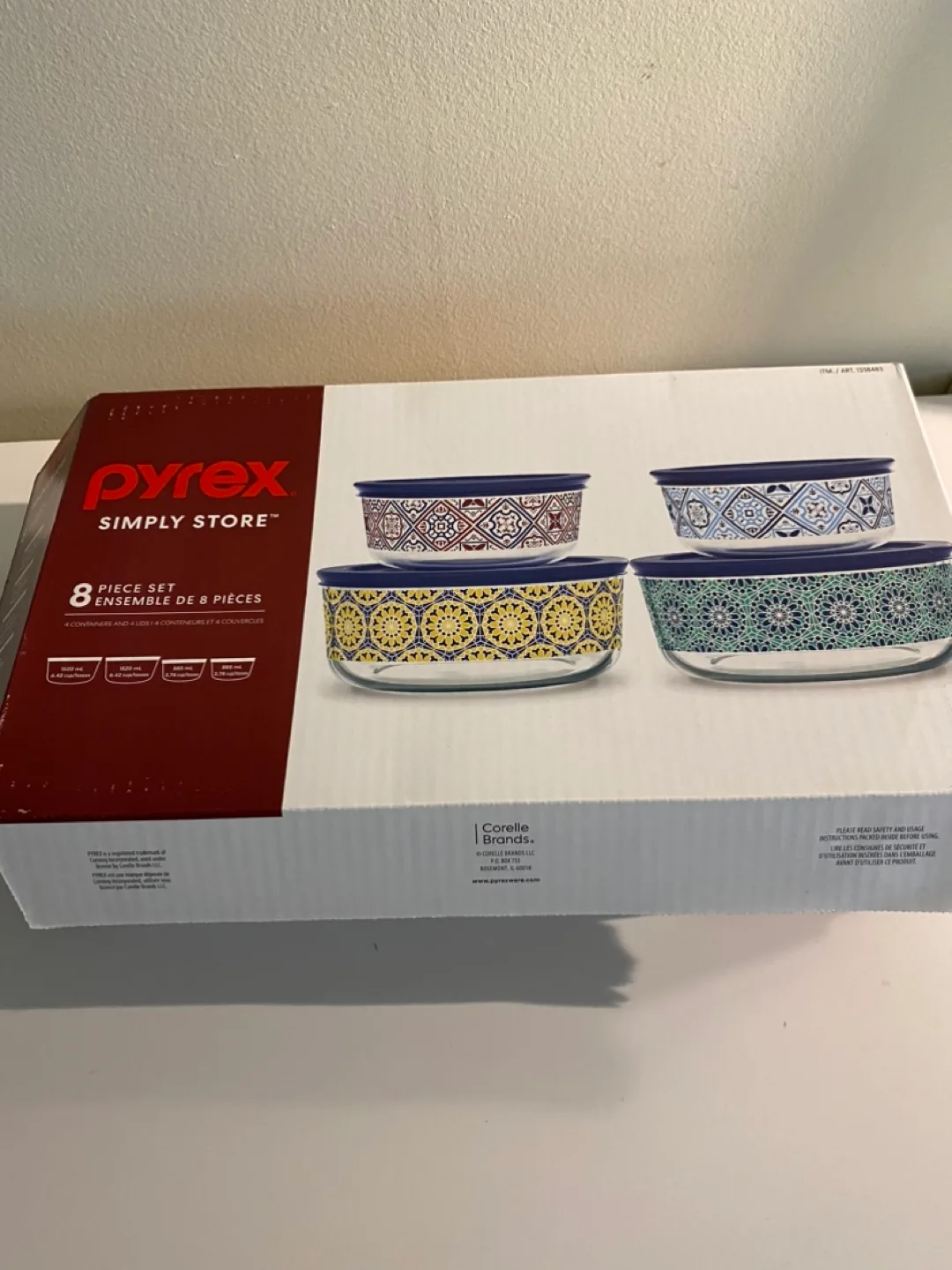 Pyrex Simply Store 8 Piece Set thumbnail