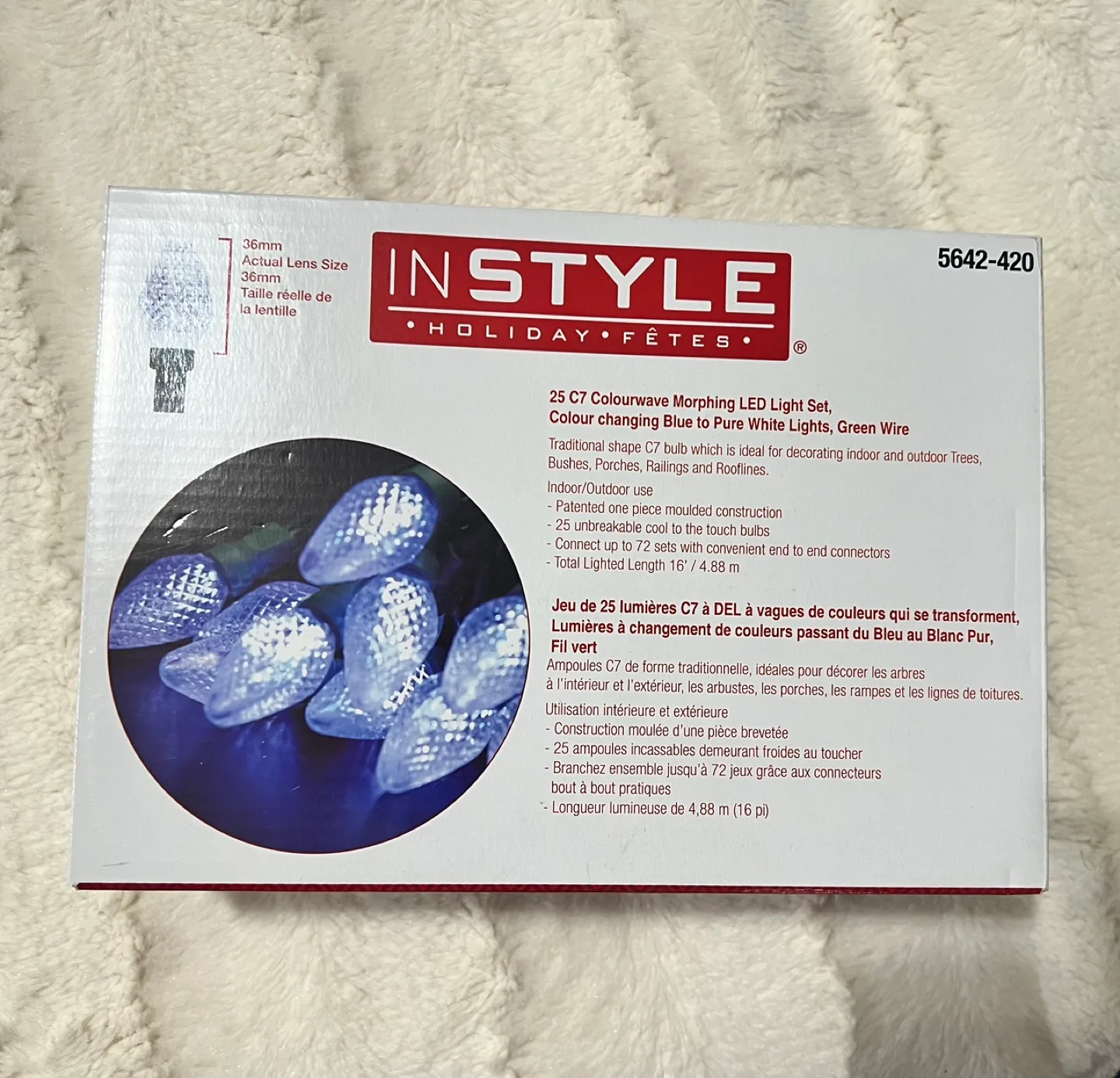 25 C7 colour wave morphing LED light set BNIB image indicator(3)