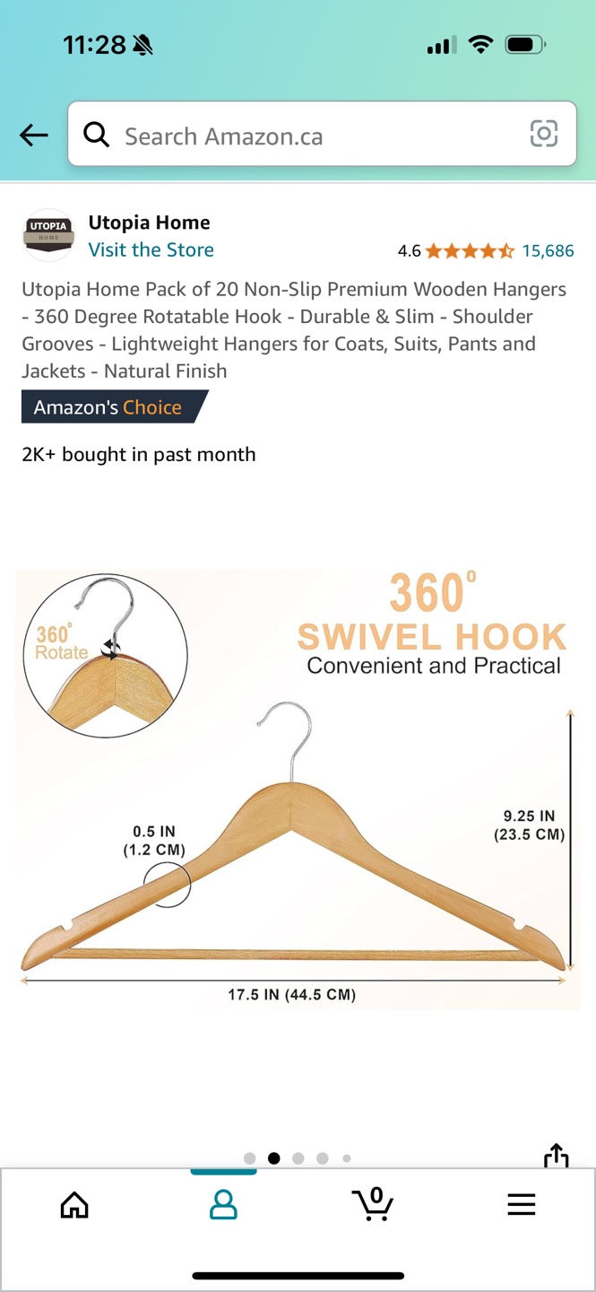 Wooden Hangers (Pack of 25) for $15 - photo 2