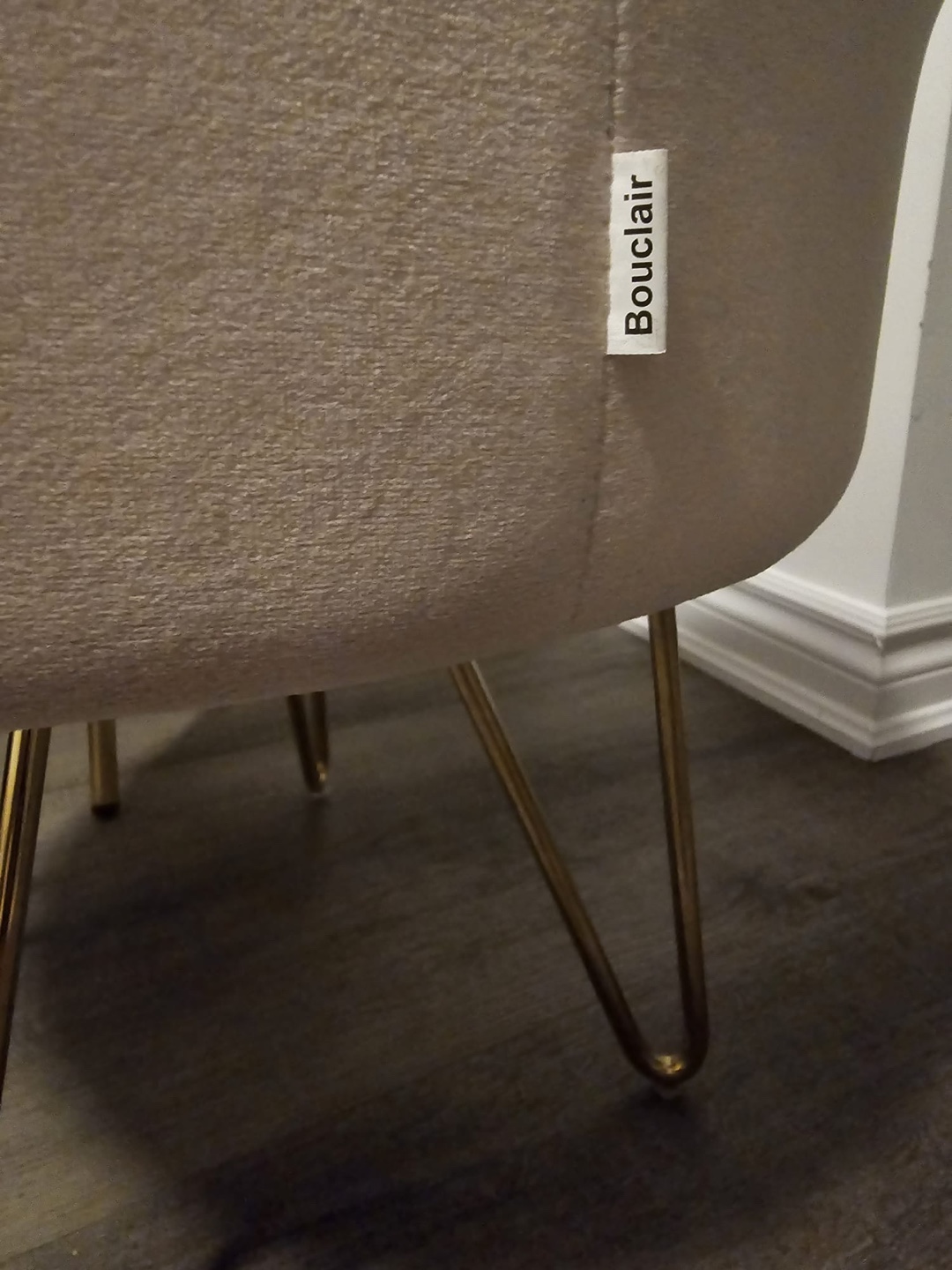 Pink Velvet Accent Chair and Ottoman - photo 3