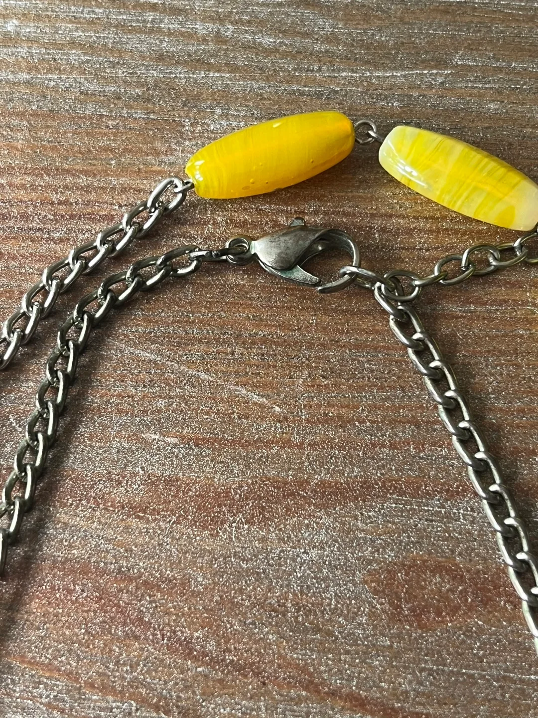 Vintage Yellow Bead Necklace image indicator(6)