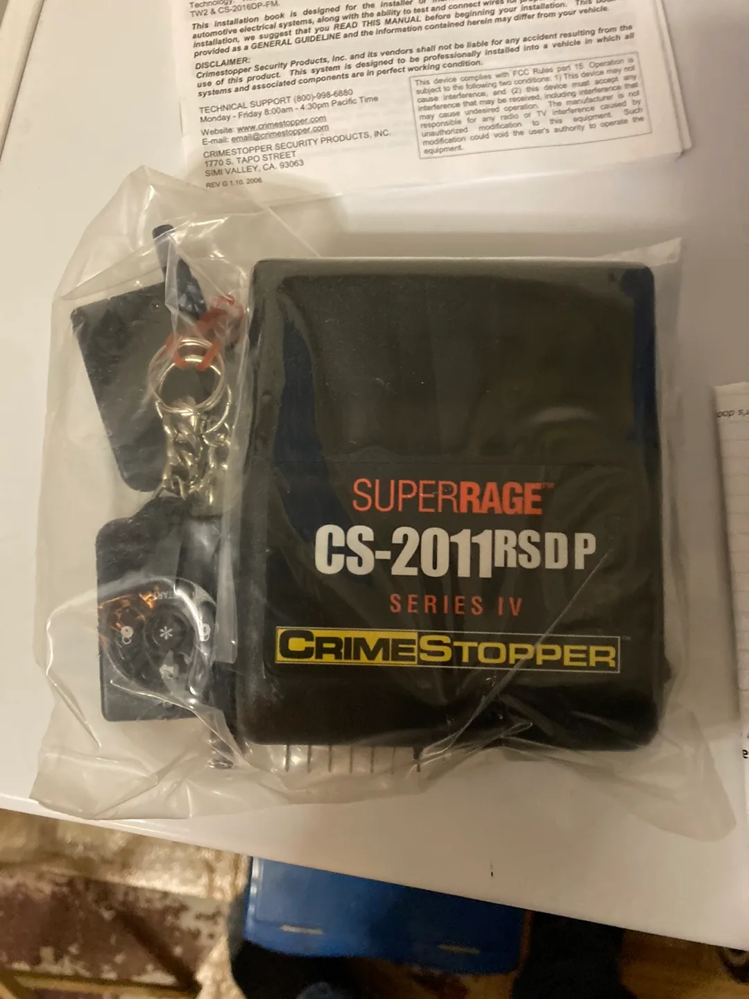 CrimeStopper CS-2011RSDP Series IV Car Alarm image indicator(2)