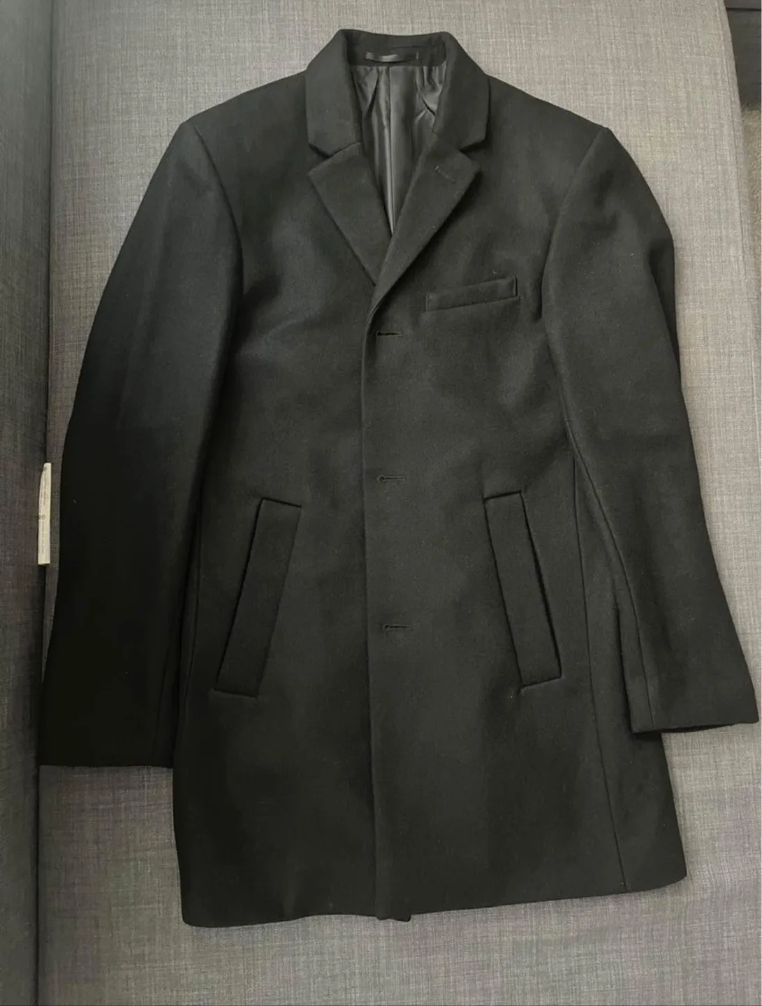 H&M Black Wool Coat thumbnail