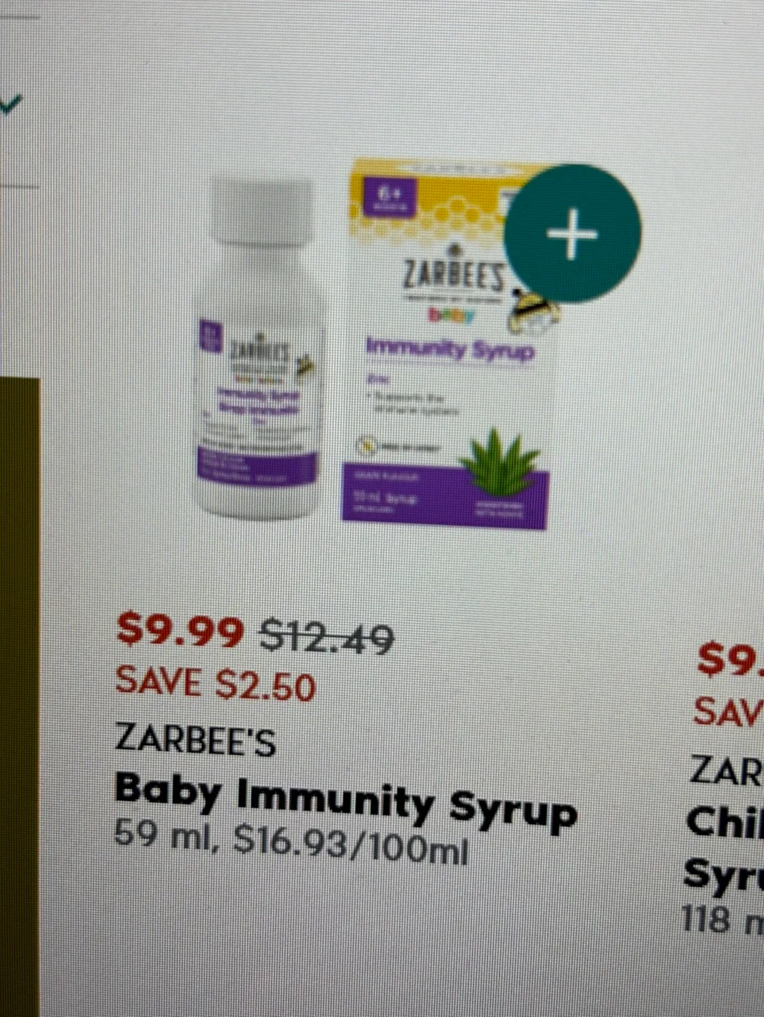 Zarbee's Baby Immunity Syrup 59 ml image indicator(2)