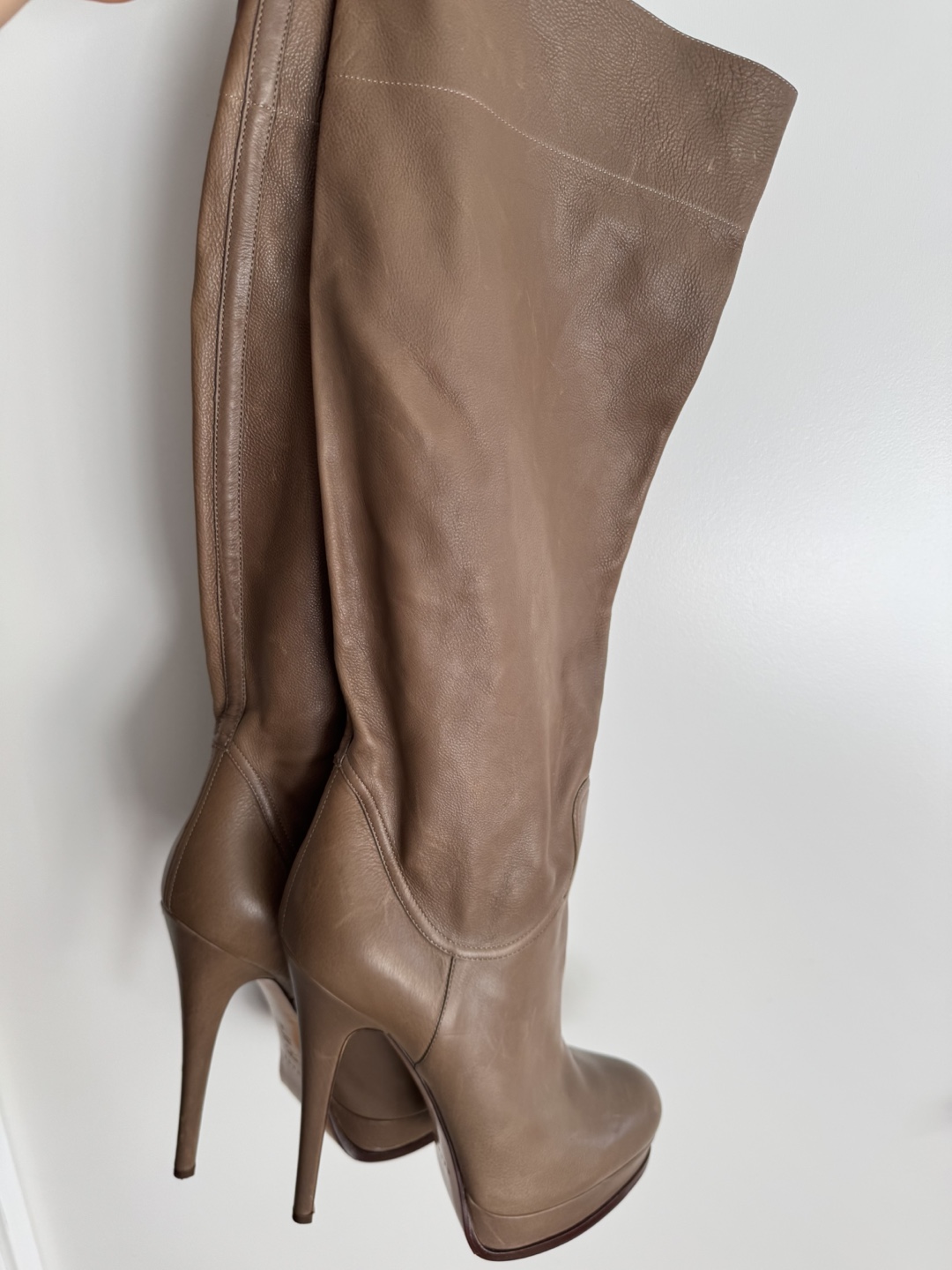 Casadei Leather Knee-High Boots - photo 4