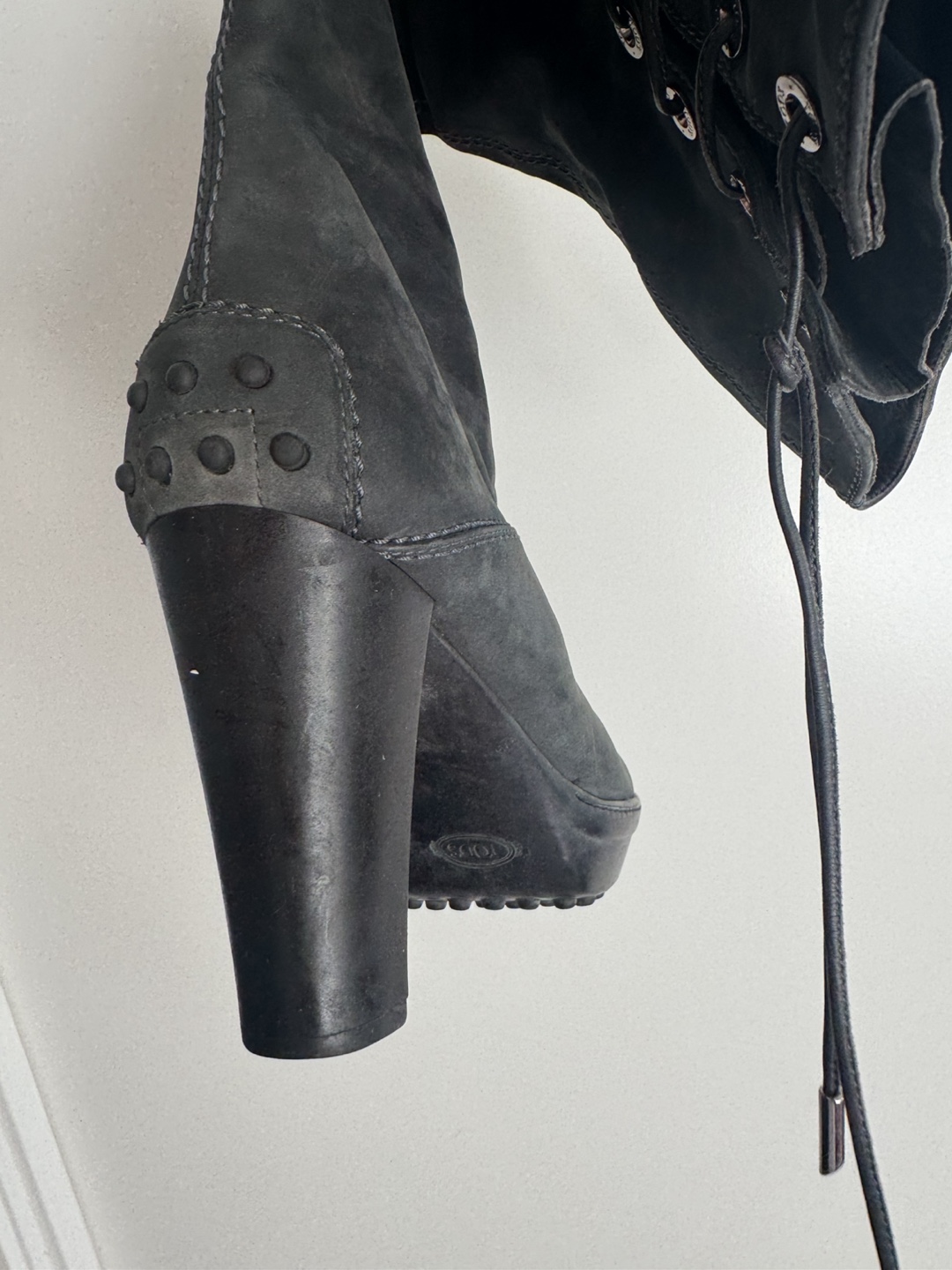 TOD'S Suede Knee High Boots Size 37 - photo 3