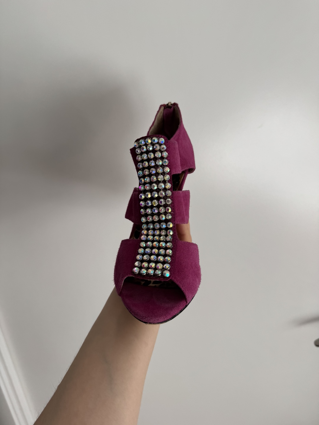 Pink Rhinestone Heels - photo 4
