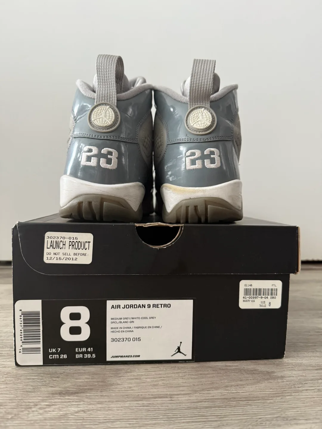 Air Jordan 9 Retro Cool Grey Size 8 image indicator(2)