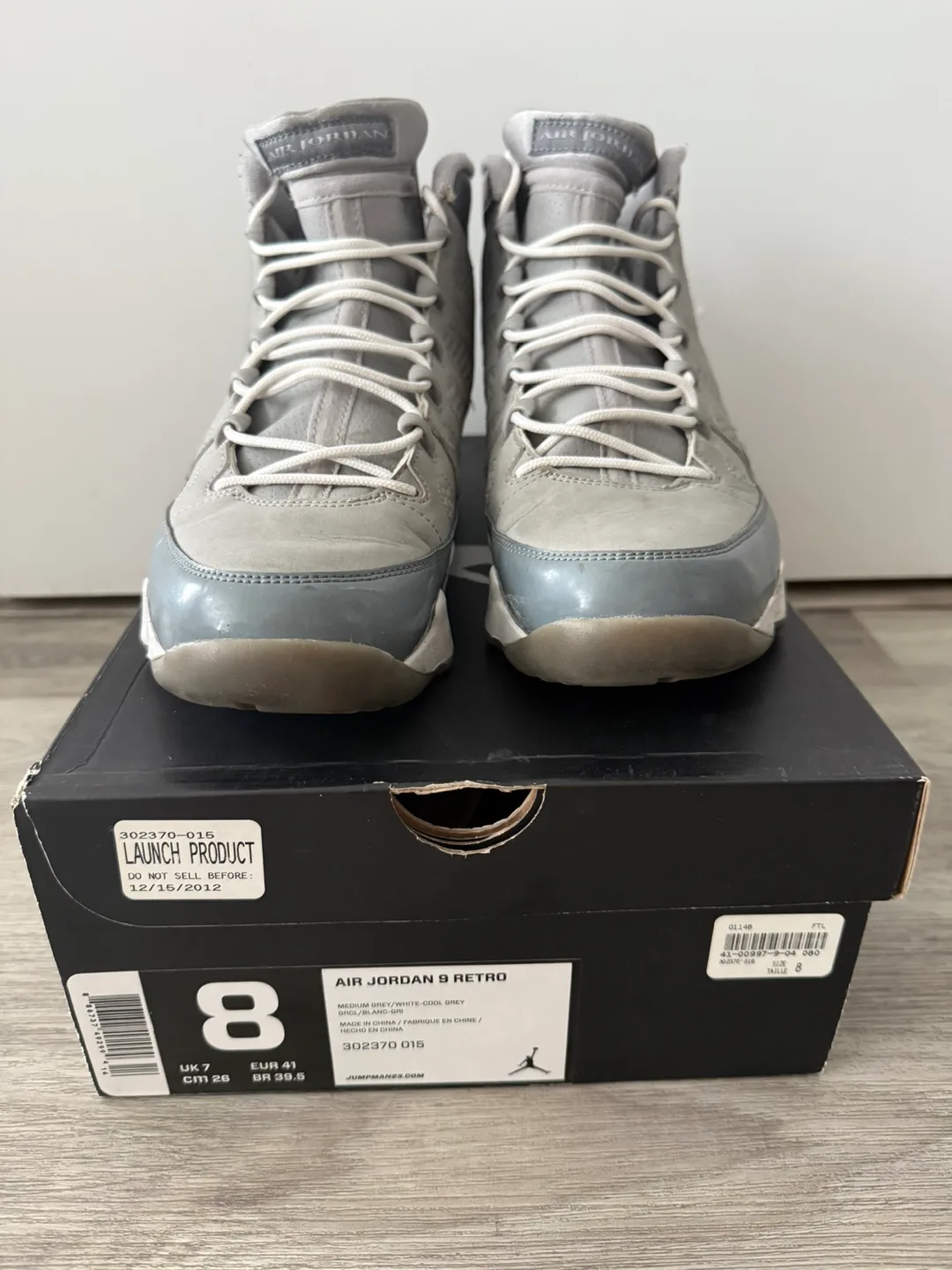 Air Jordan 9 Retro Cool Grey Size 8 image indicator(3)