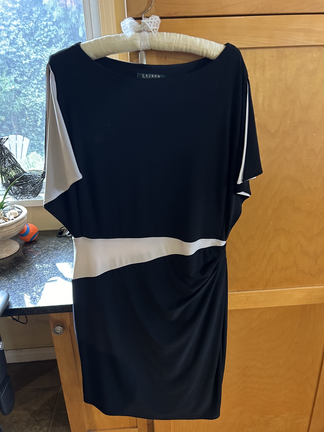 Lauren Ralph Lauren Black and White Dress Size 14 - photo 3
