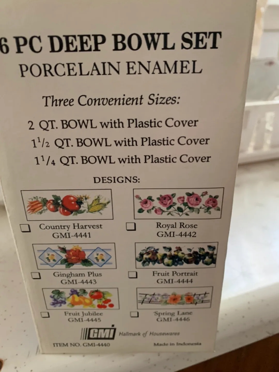 NEW 6 pc Deep Bowl Set Country Harvest image indicator(3)