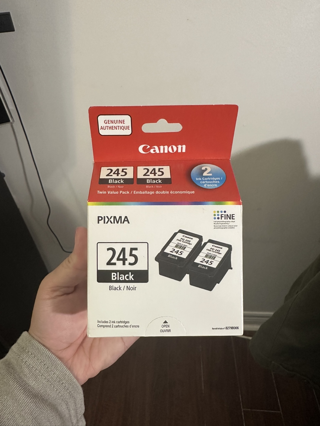 Canon PIXMA 245 Black Ink Cartridges Twin Pack