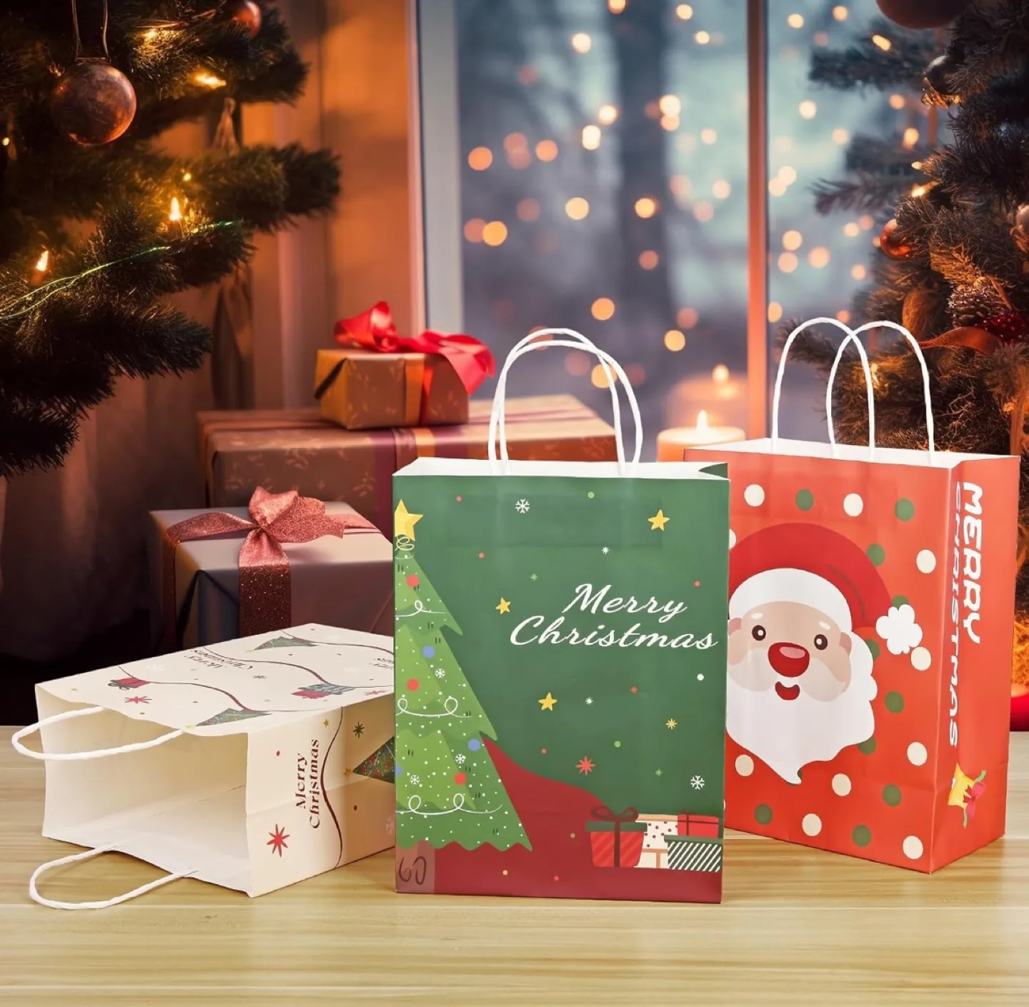 Christmas Gift Bags, Set of 24 image indicator(5)
