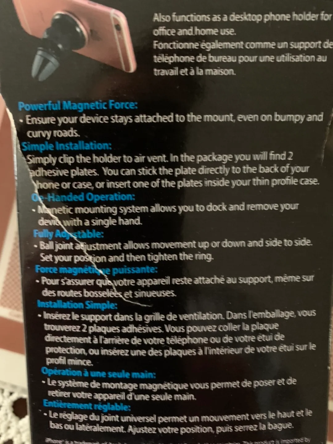 iFocus Magnetic Car Vent Phone Holder-NEW image indicator(4)