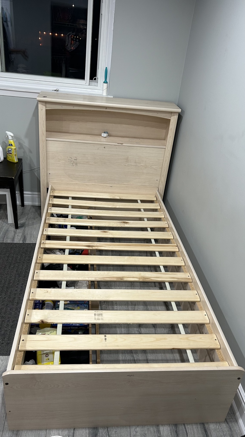 Twin Size Bed with Storage