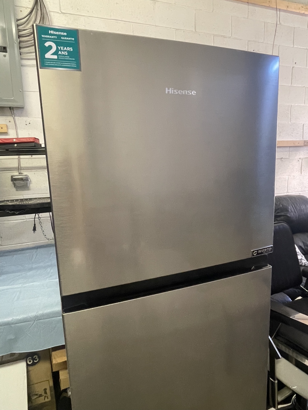 Hisense Stainless Steel Refrigerator apartment size