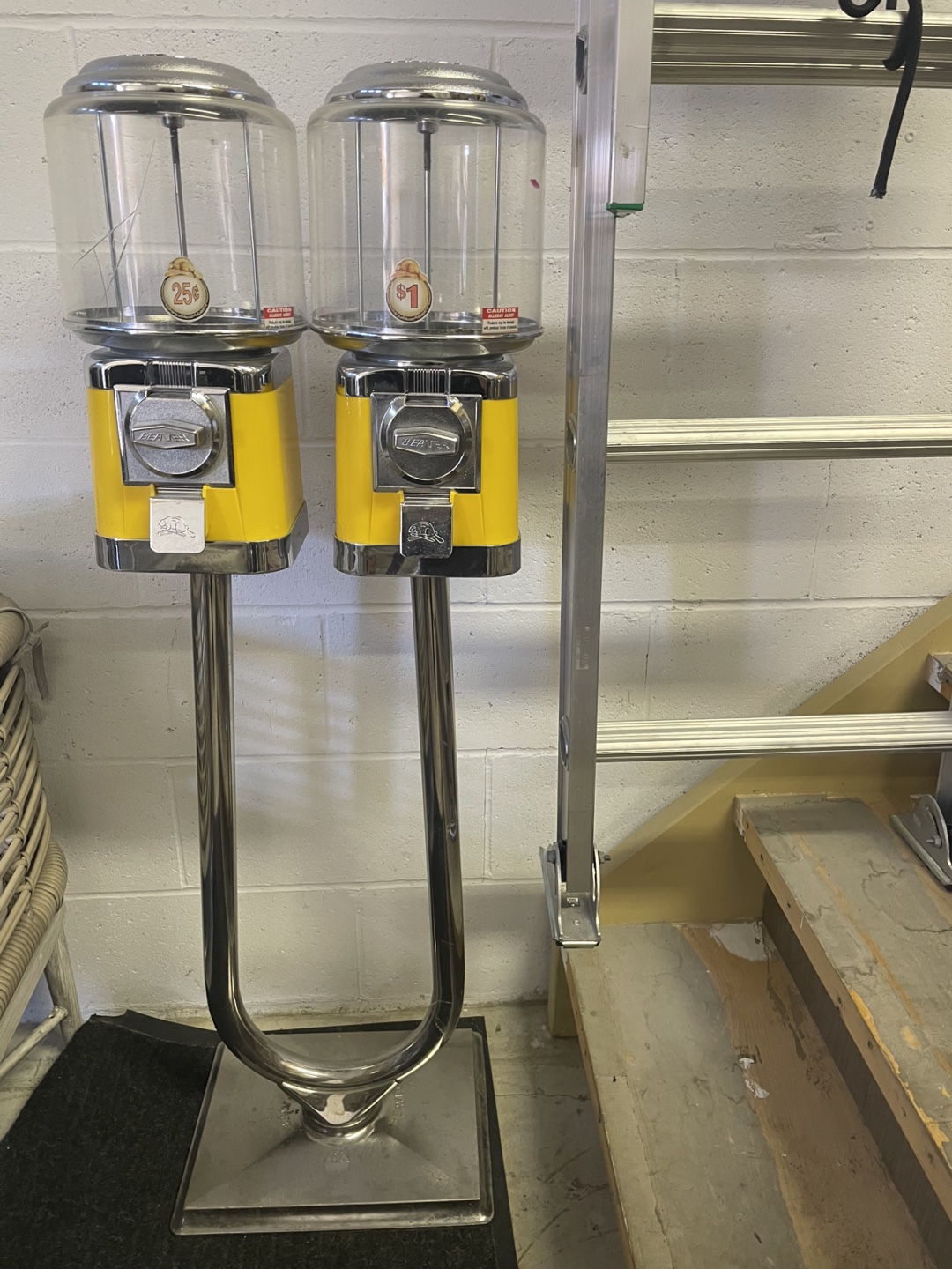 Vintage Gumball Machines - Pair