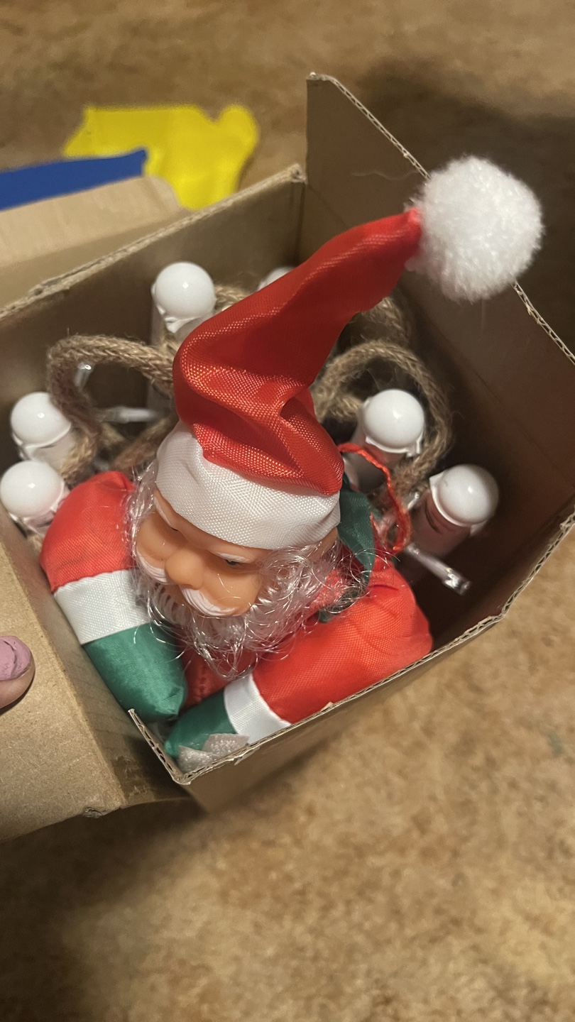 New Christmas String Lights with Santa Claus