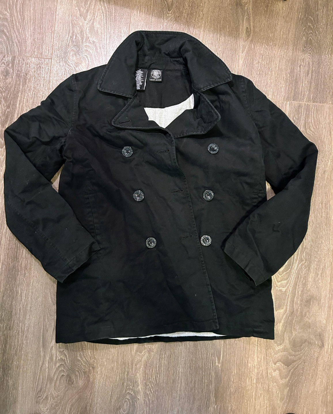 Black Peacoat Jacket men size small