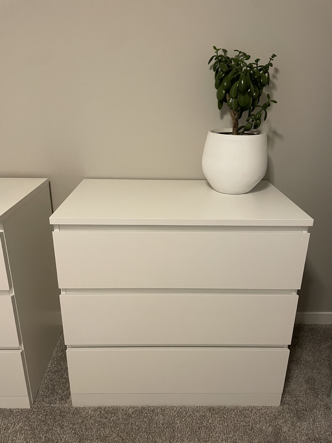 IKEA White 3-Drawer Dresser