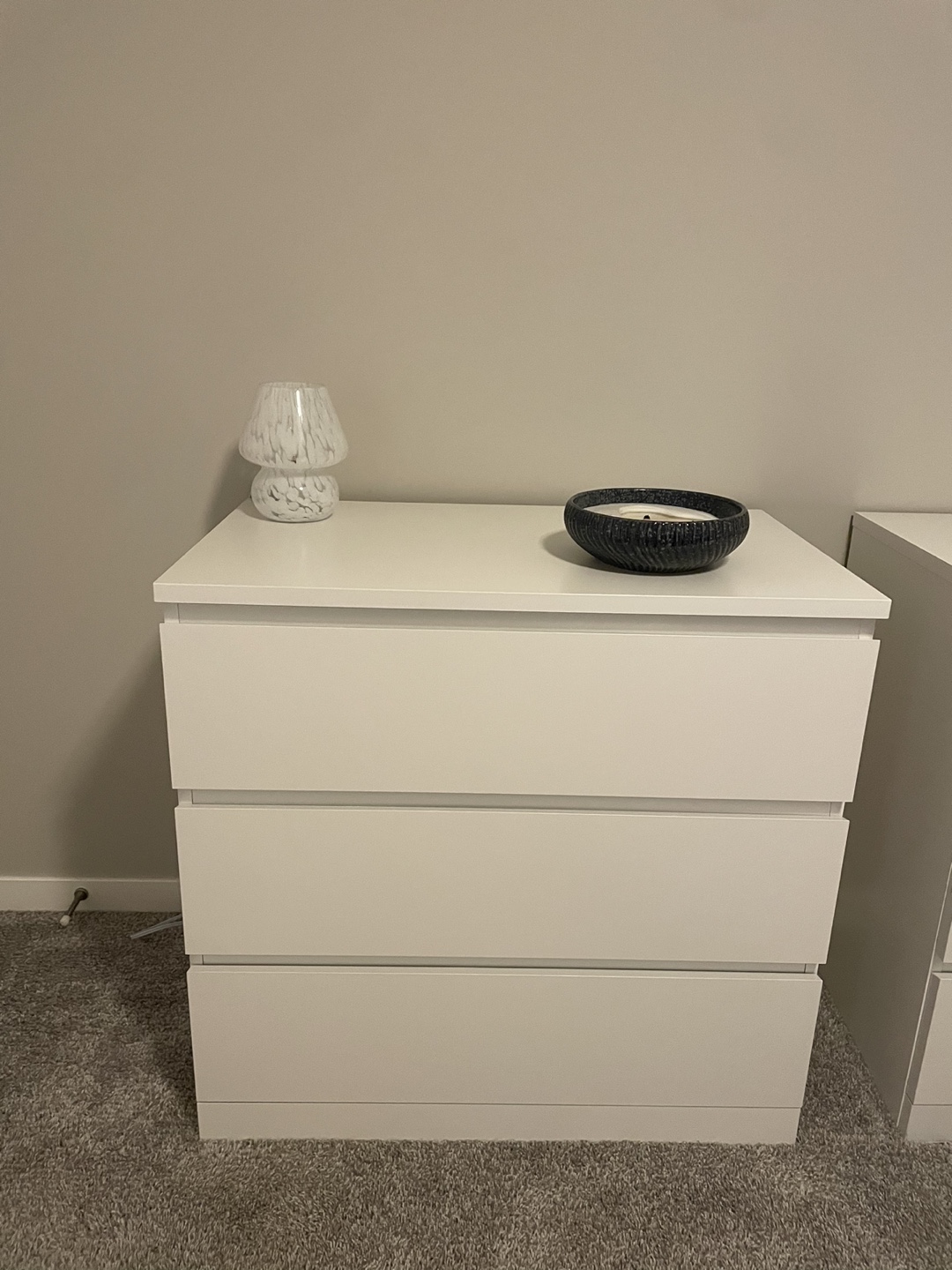 IKEA White 3-Drawer Dresser