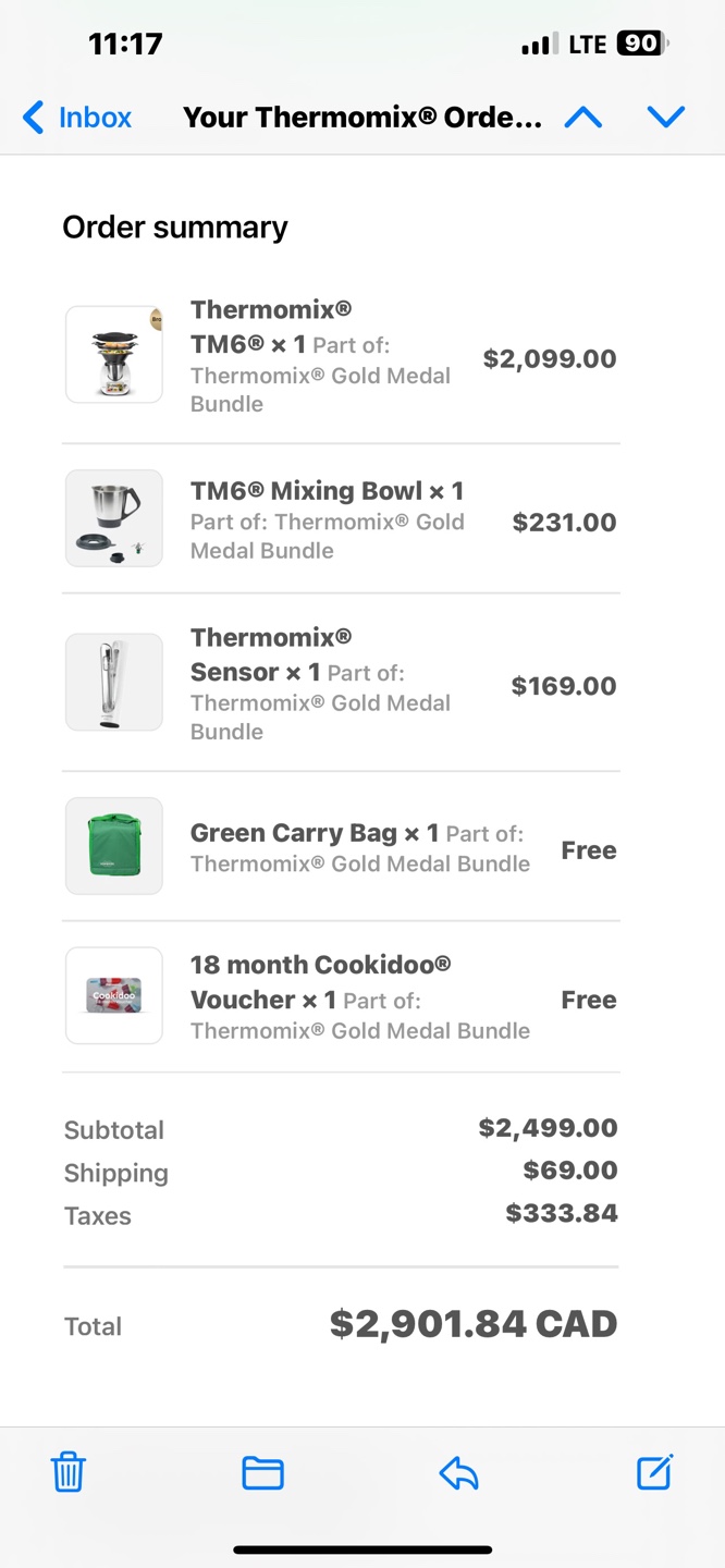 Thermomix TM6 with Accessories and Green Carry Bag - photo 5