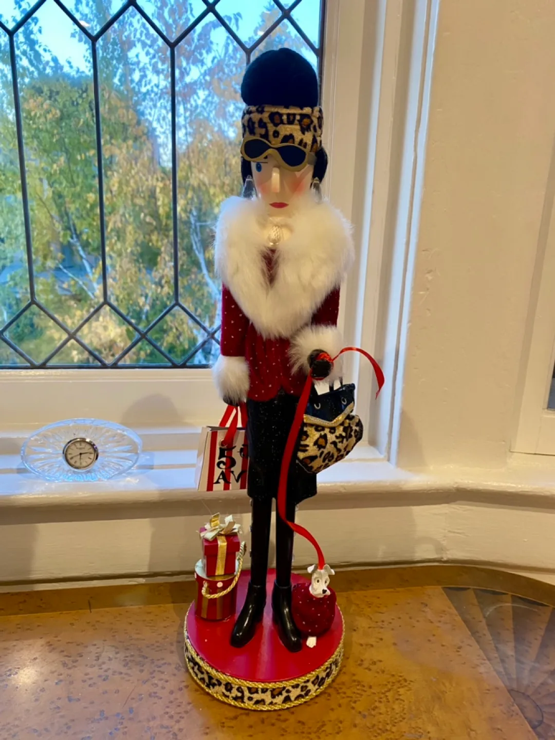 Pier 1 Imports 19” Shopper Girl Nutcrackers image indicator(5)