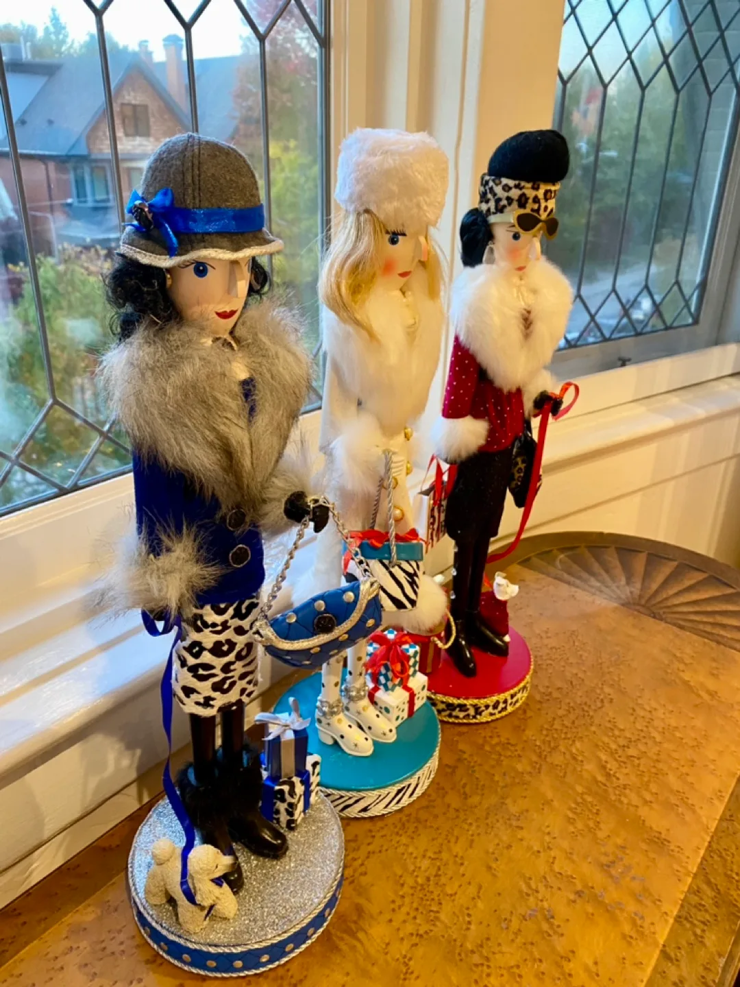 Pier 1 Imports 19” Shopper Girl Nutcrackers image indicator(6)