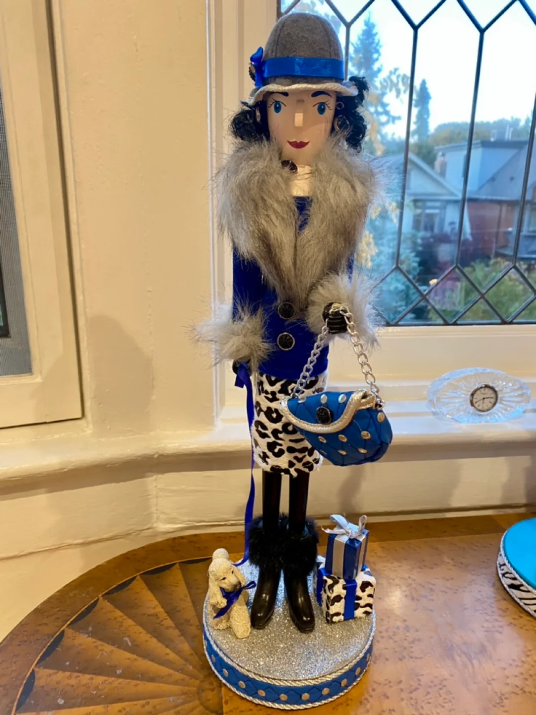 Pier 1 Imports 19” Shopper Girl Nutcrackers image indicator(3)