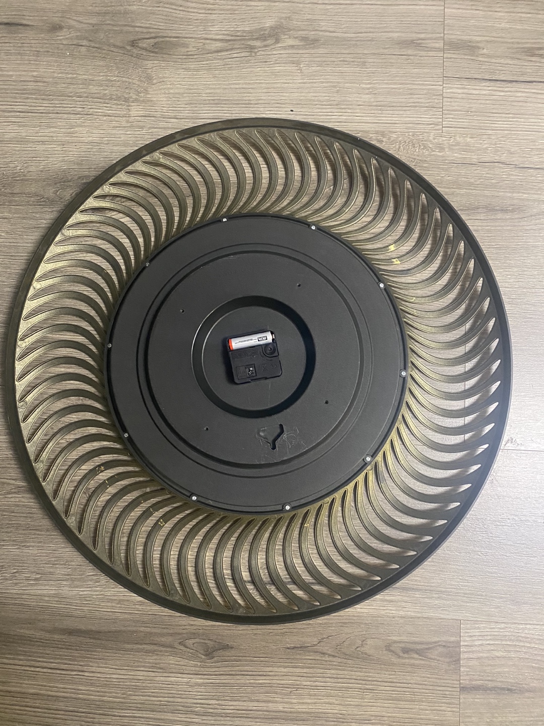 Gold Wall Clock - photo 2