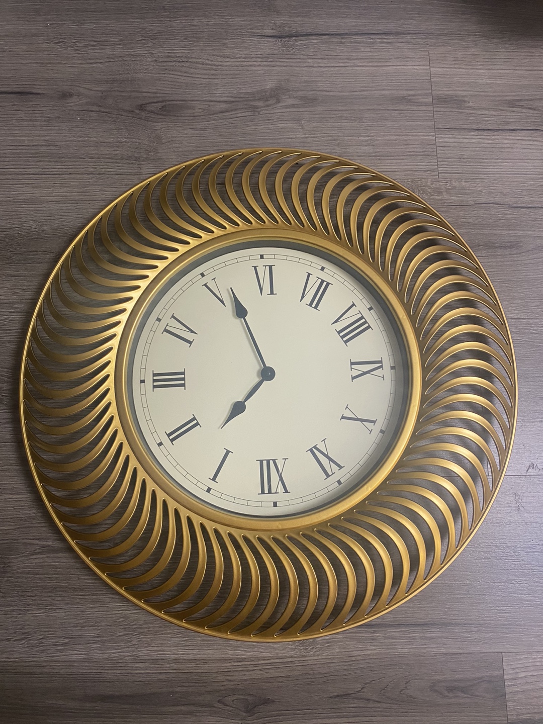Gold Wall Clock
